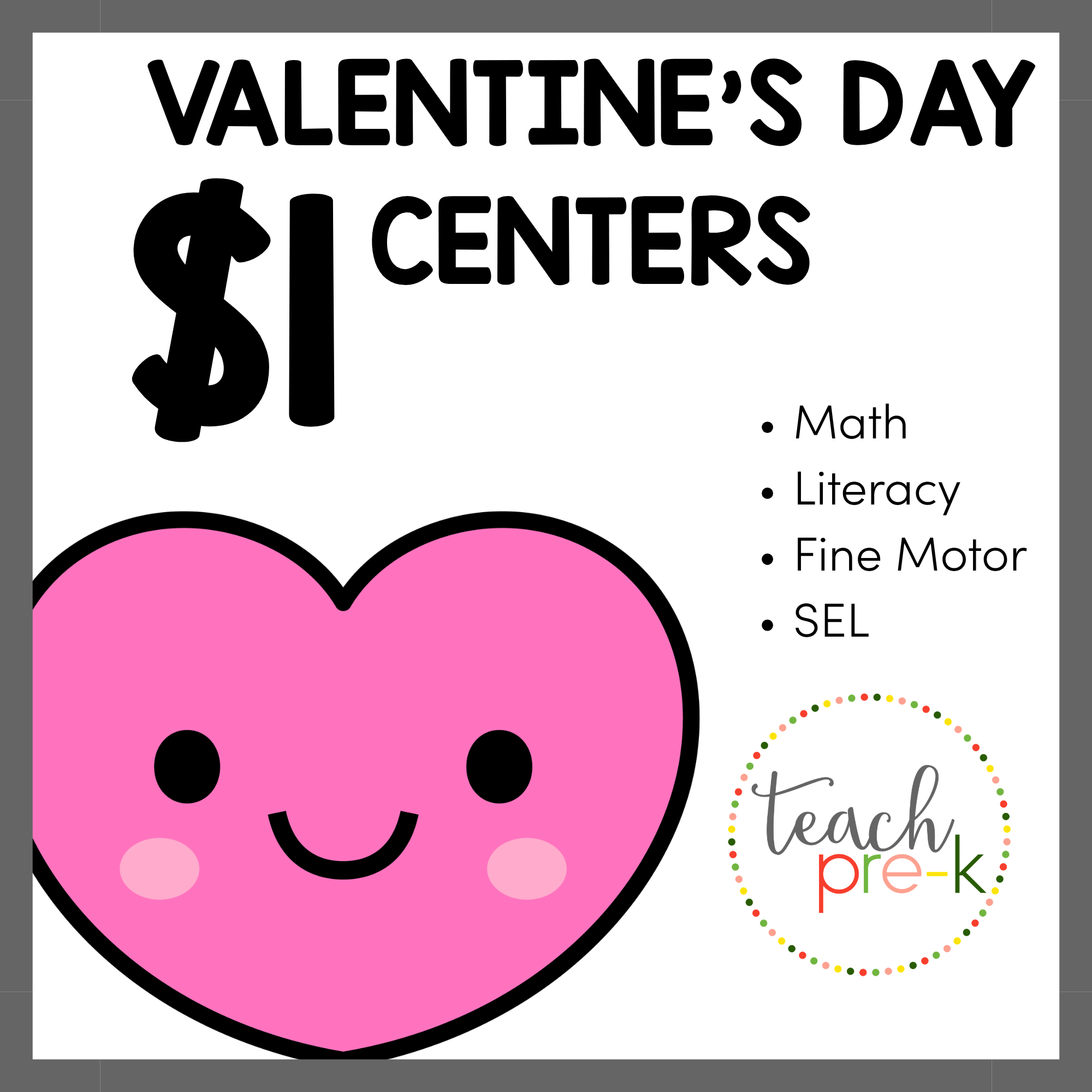 $1 Valentine's Day Centers