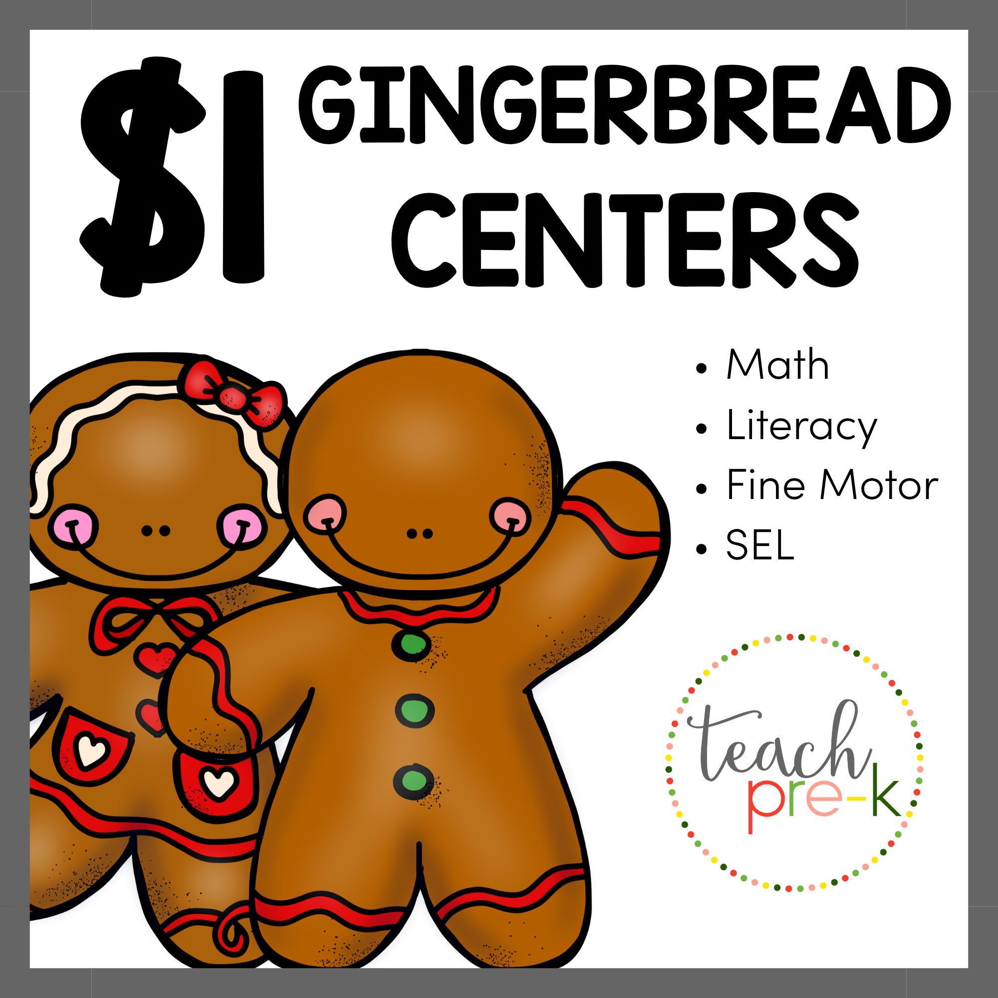 $1 Gingerbread Centers