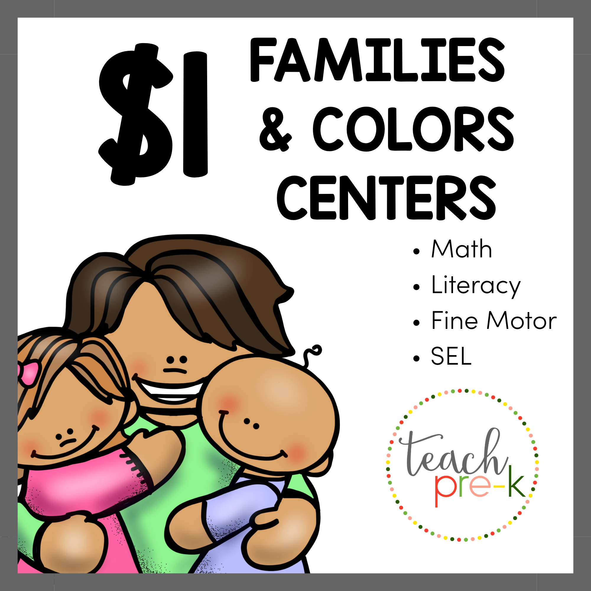 $1 Families & Colors Centers