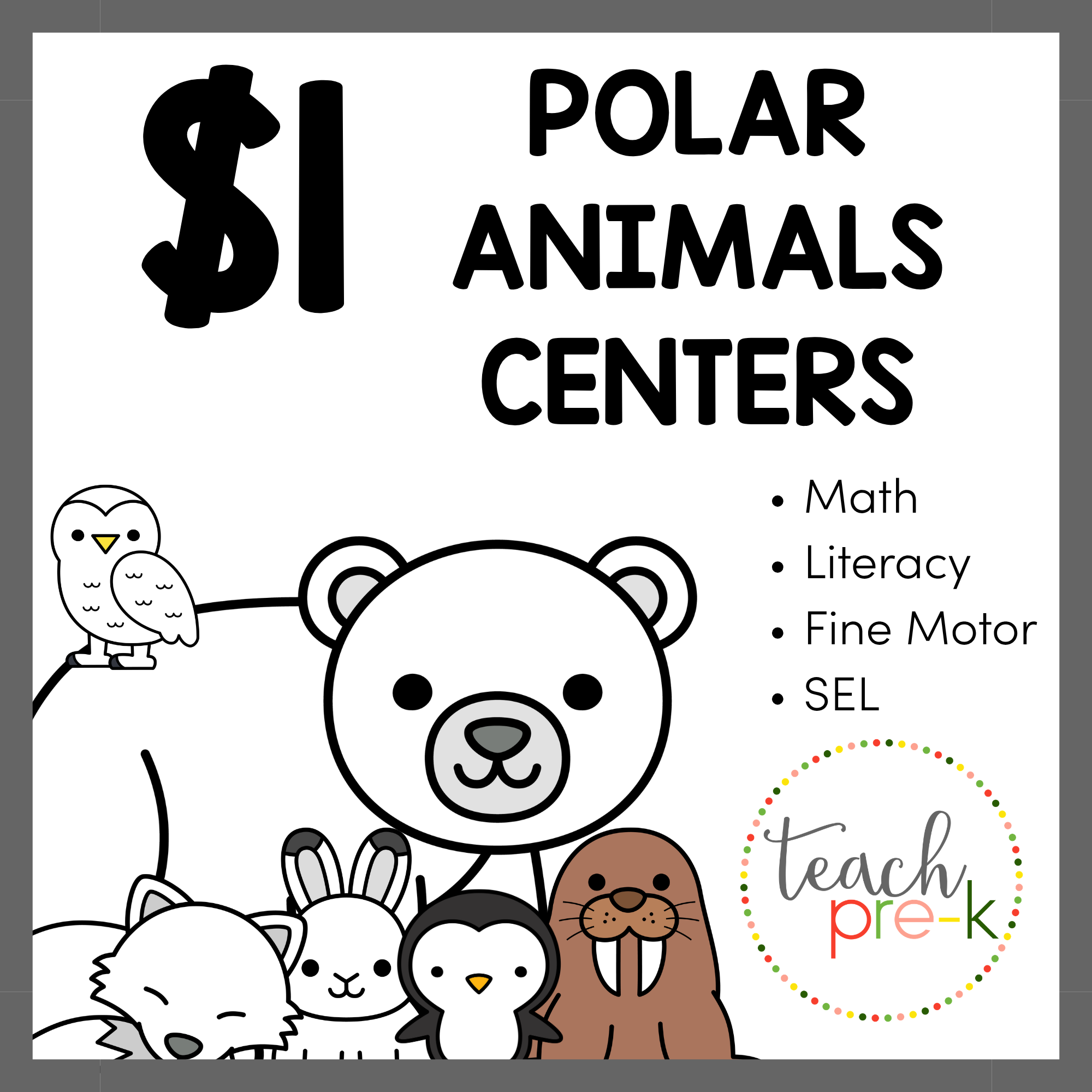 $1 Polar Animals Centers