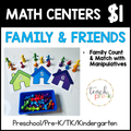 Family & Friends Math Centers/Count & Match With Manipulatives
