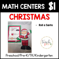 Christmas Math Centers/Roll A Santa