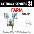 Farm Literacy Centers/Lowercase Letter Clip-Farmers