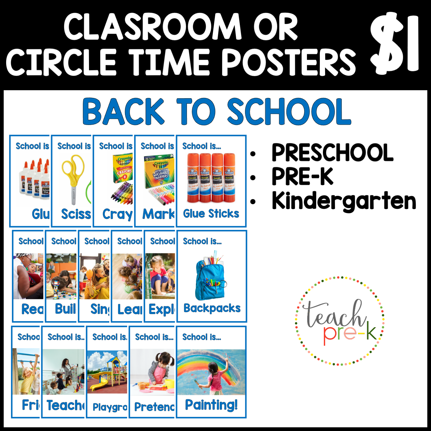 Back to School Theme Classroom Posters