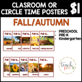 Fall/Autumn Theme Classroom Posters