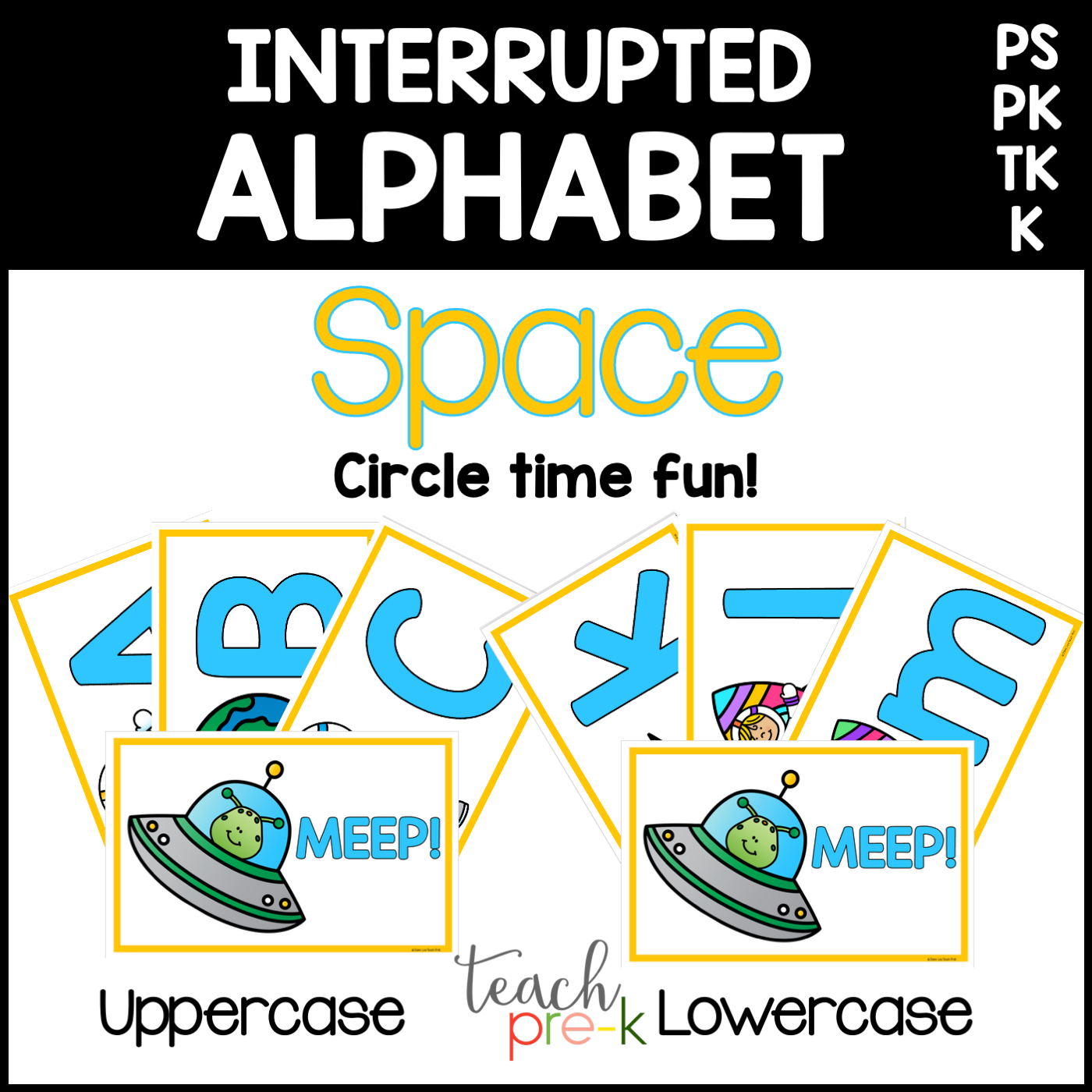 Space Interrupted Alphabet