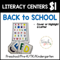 BTS Literacy Centers/Cover or Highlight a Letter