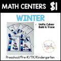 Winter Math Centers/Unifix Cubes; Count, Build & Trace
