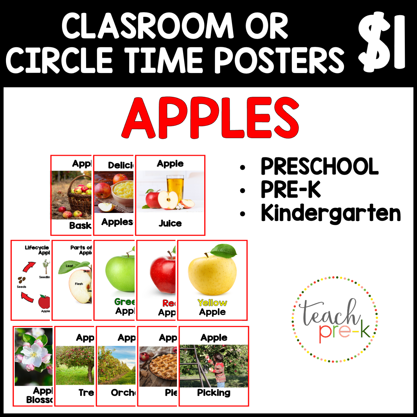 Apples Theme Classroom Posters