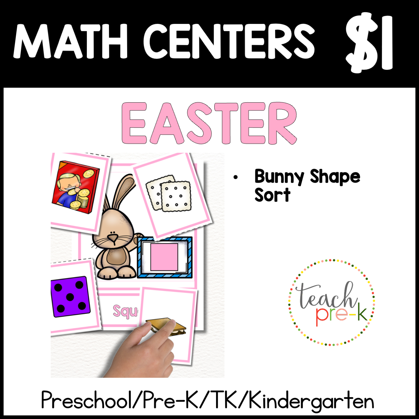 Easter Math Centers/Bunny Shape Sorting Mats