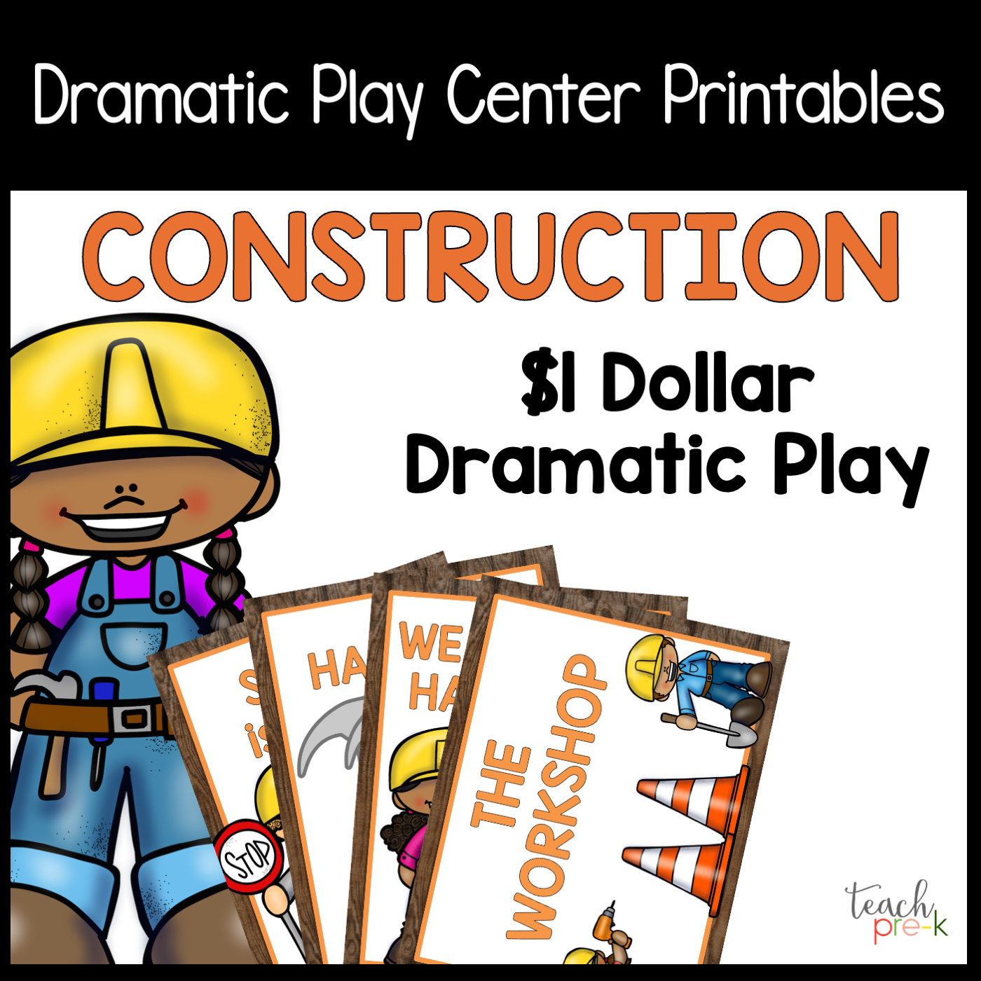 Construction Workshop Dramatic Play Set
