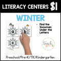 Winter Literacy Centers/Find the Snowmen