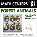 Forest Animals Math Centers/Where is the Squirrel?