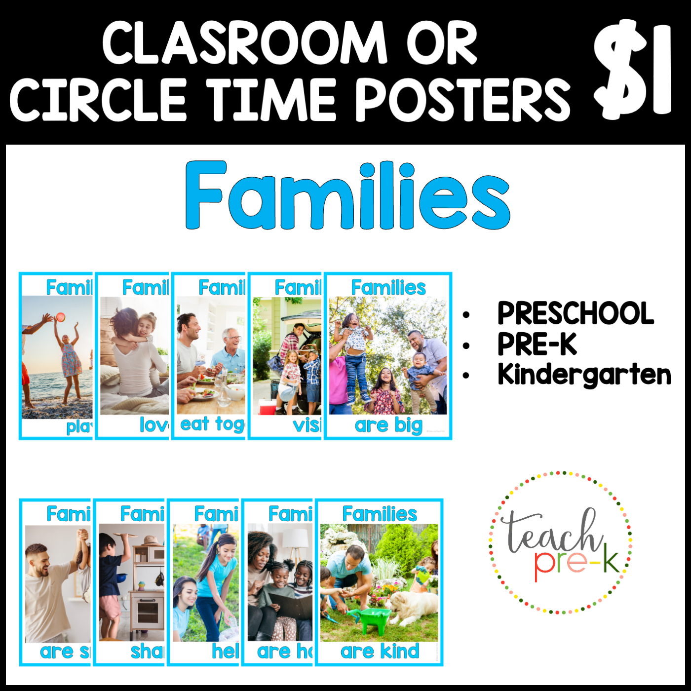 Families Theme Classroom Posters