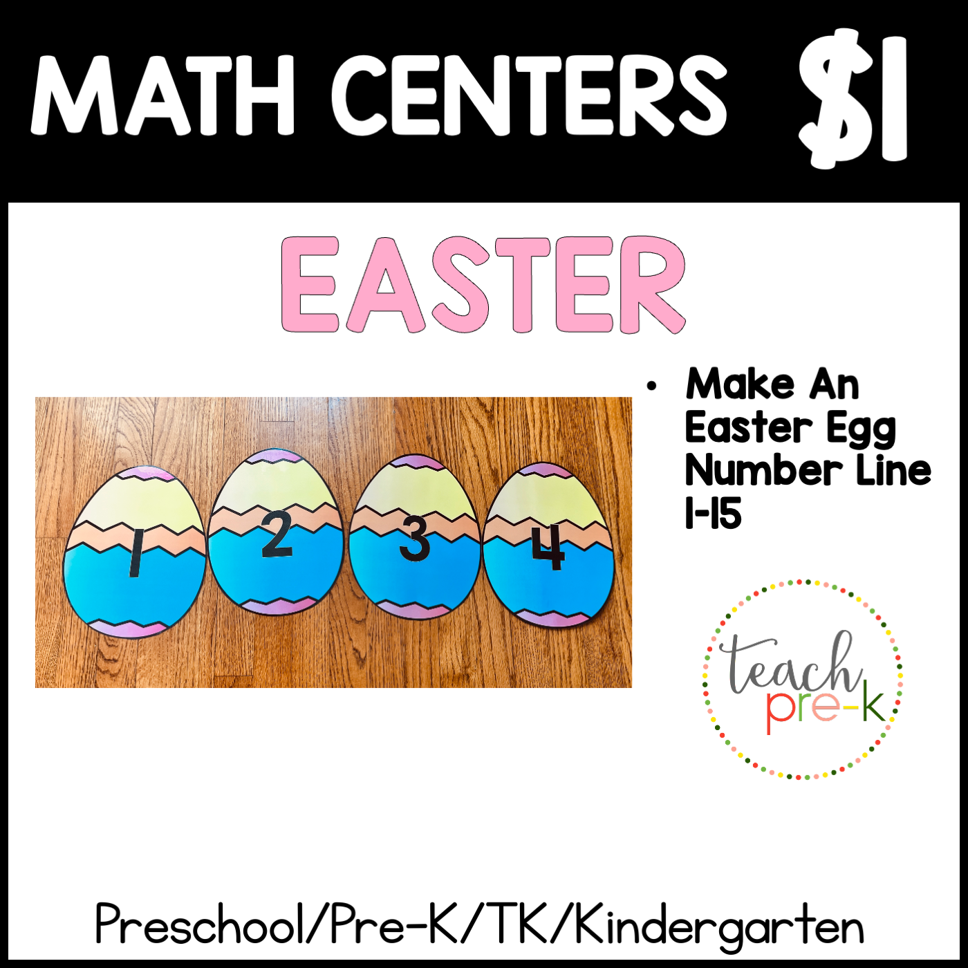 Easter Math Centers/Make a Number Line 1-15