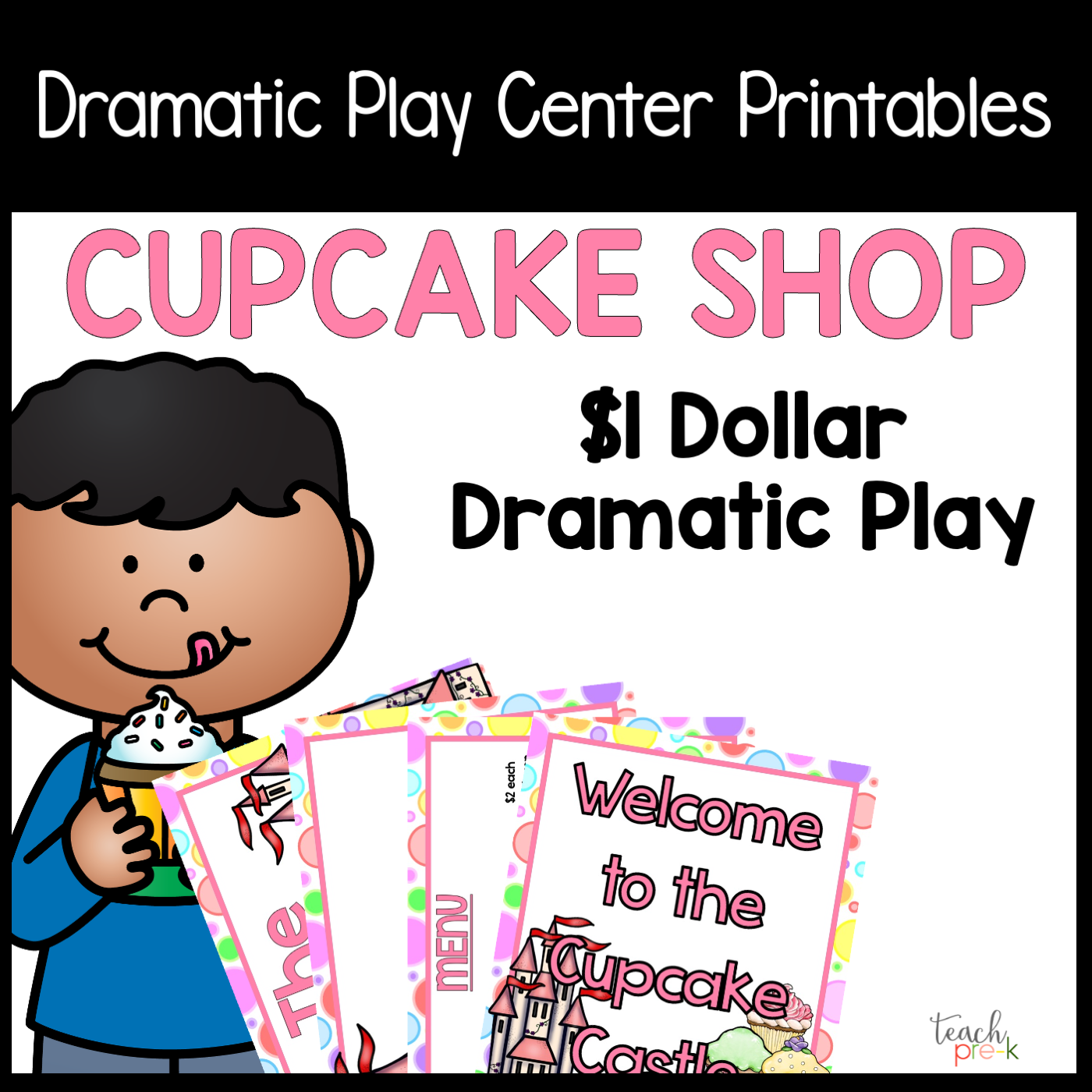 Cupcake Shop Dramatic Play Set