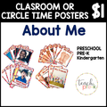 About Me Theme Classroom Posters