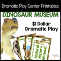 Dinosaur Museum Dramatic Play Set