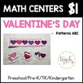Valentine's Day Math Centers/Finish the Valentine Patterns ABC