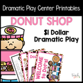 Donut Shop Dramatic Play Set