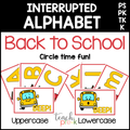 Back to School Interrupted Alphabet