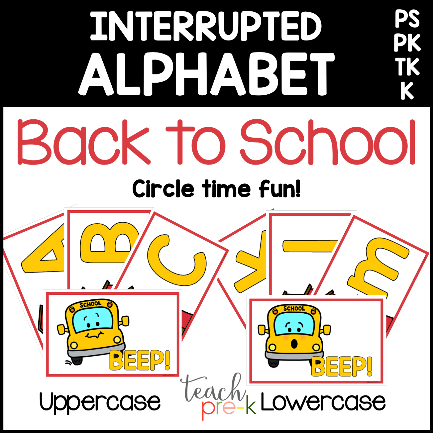 Back to School Interrupted Alphabet