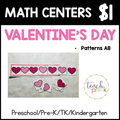 Valentine's Day Math Centers/Finish the Valentine Patterns AB