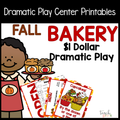Fall Bakery Dramatic Play Set