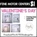 Valentine's Day Fine Motor Centers/Tracing Lines & Trace the Pictures