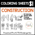 Construction Coloring Sheets