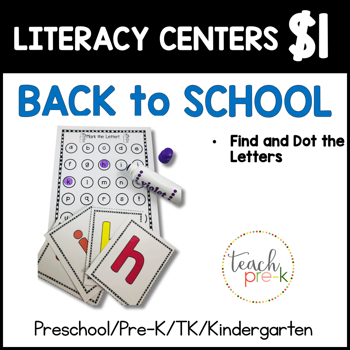 BTS Literacy Centers/Find & Dot the Letter