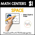 Space Math Centers/Stars Count & Trace