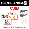 Farm Science Centers/Farm Animal Families, & Farm Animal & Baby Matching Cards