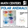 Polar Animals Math Centers/Penguin Color Sort