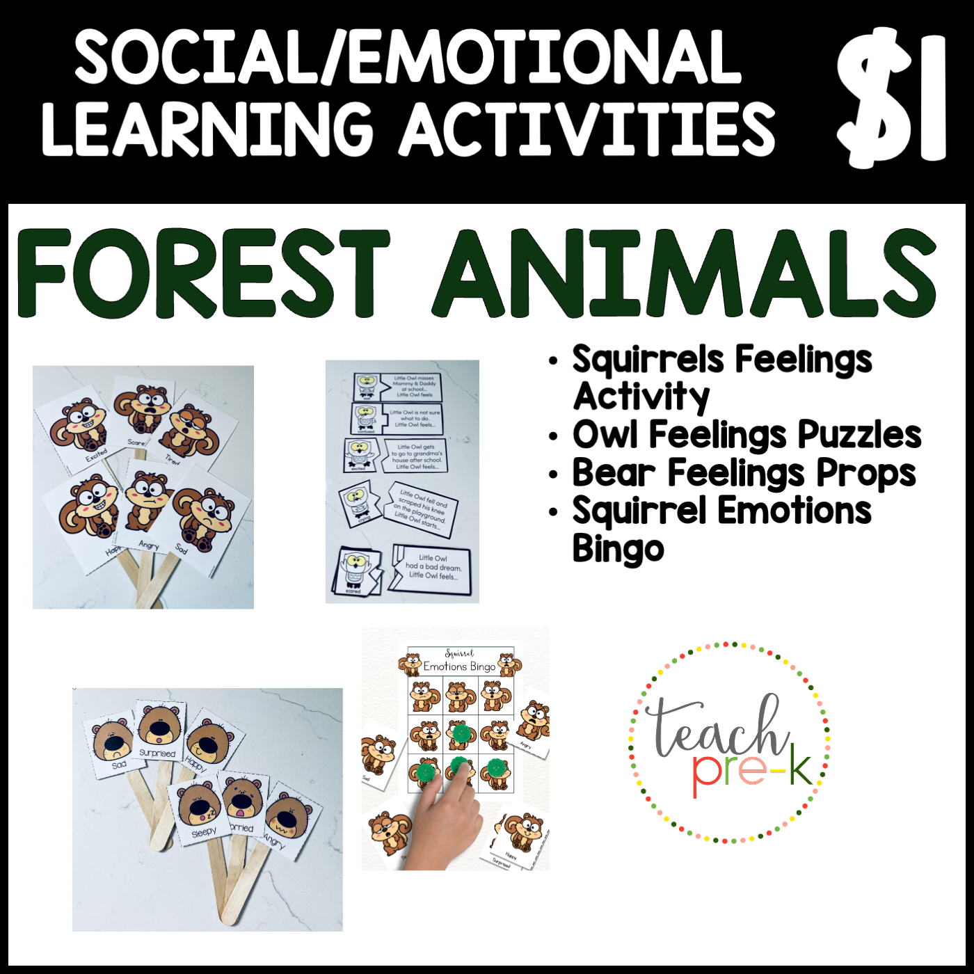 Forest Animals Social/Emotional Learning Set
