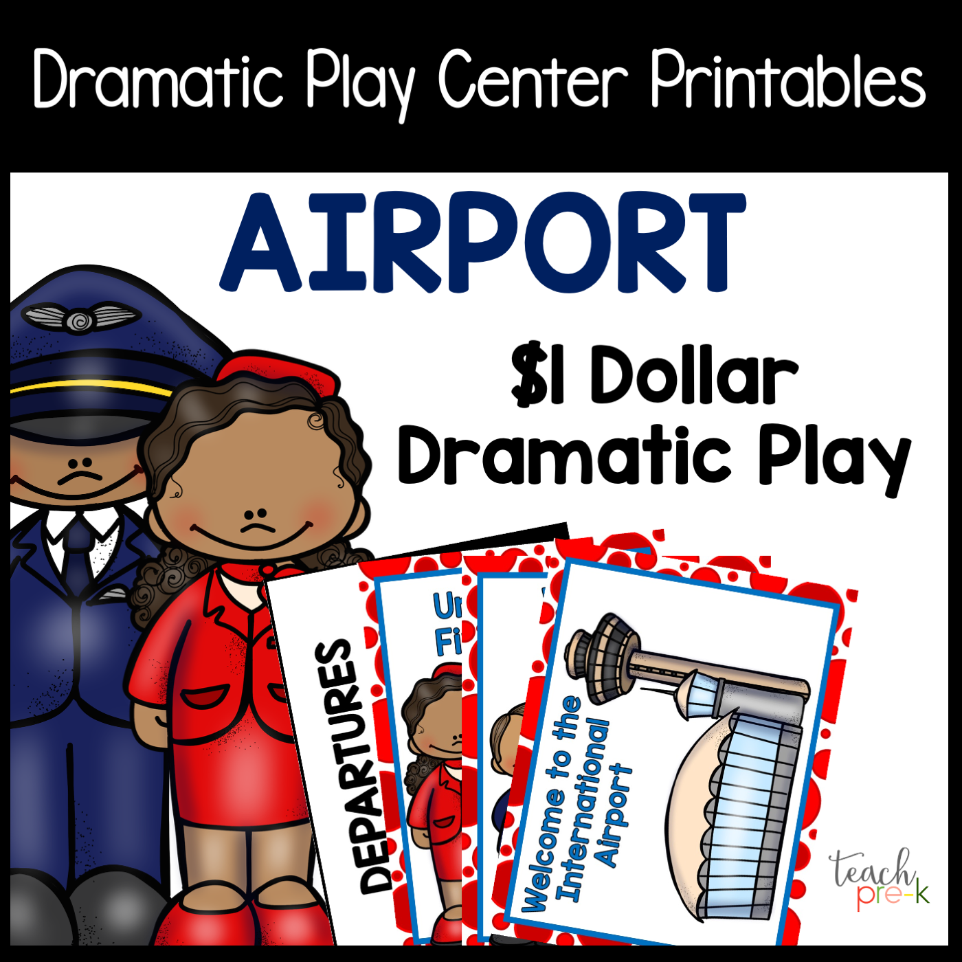 Airport Dramatic Play Set
