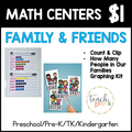 Family & Friends Math Centers/Count & Clip, & How Many People in Our families Graph