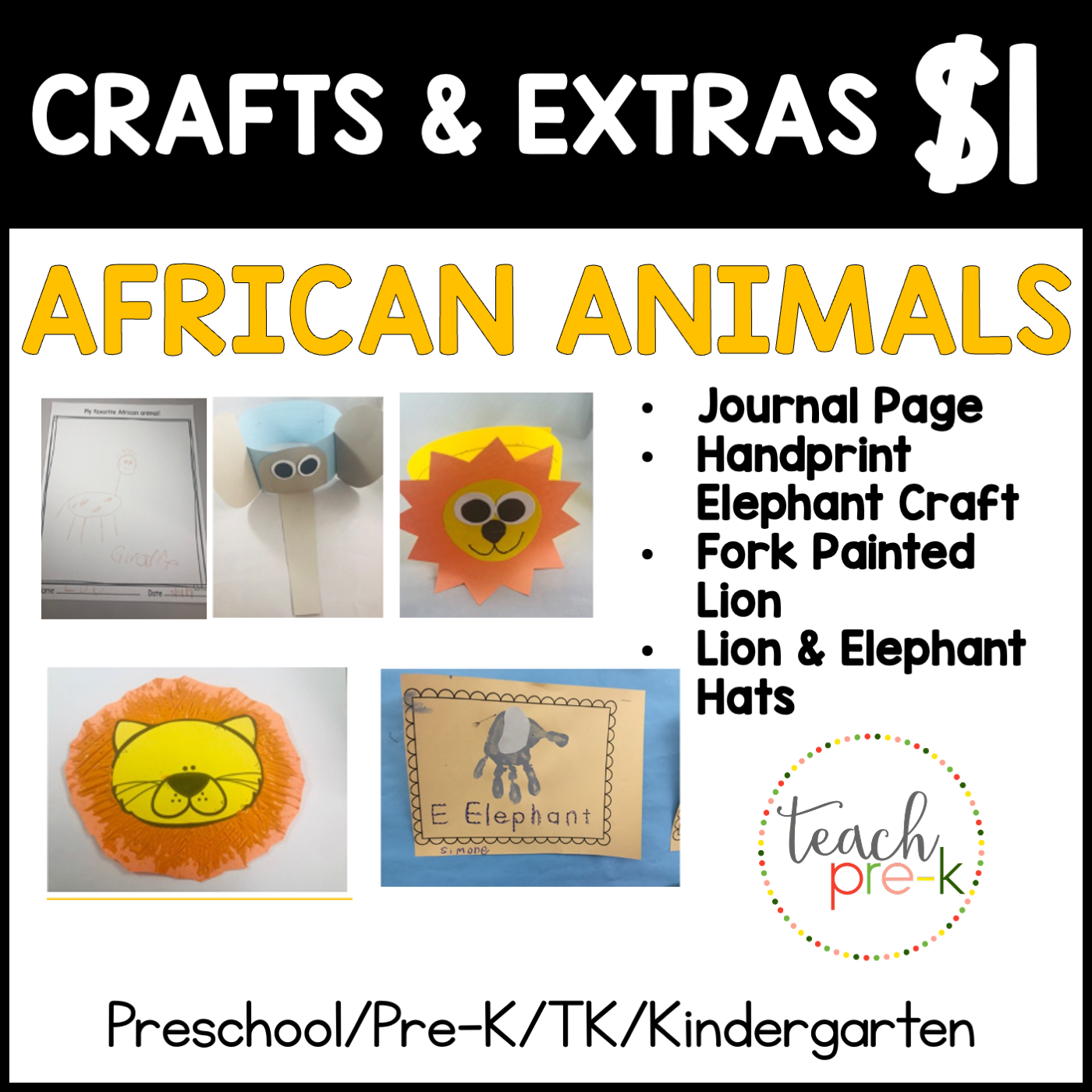 African Animals Crafts