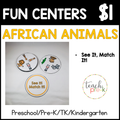 African Animals Fun Centers/See It, Match It Game