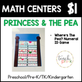 Princess & the Pea Math Center/Where's the Pea? Number ID Game