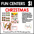 Christmas Fun Centers/Bingo, Which is Different?, Play Dough Mats