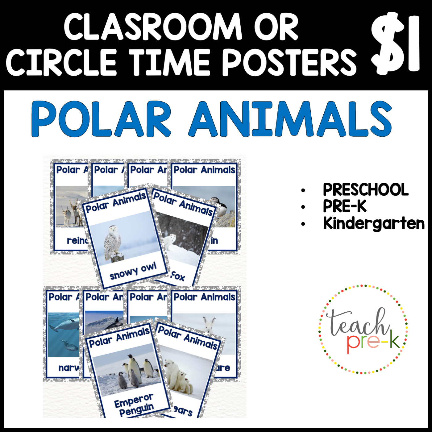 Polar Animals Classroom Posters