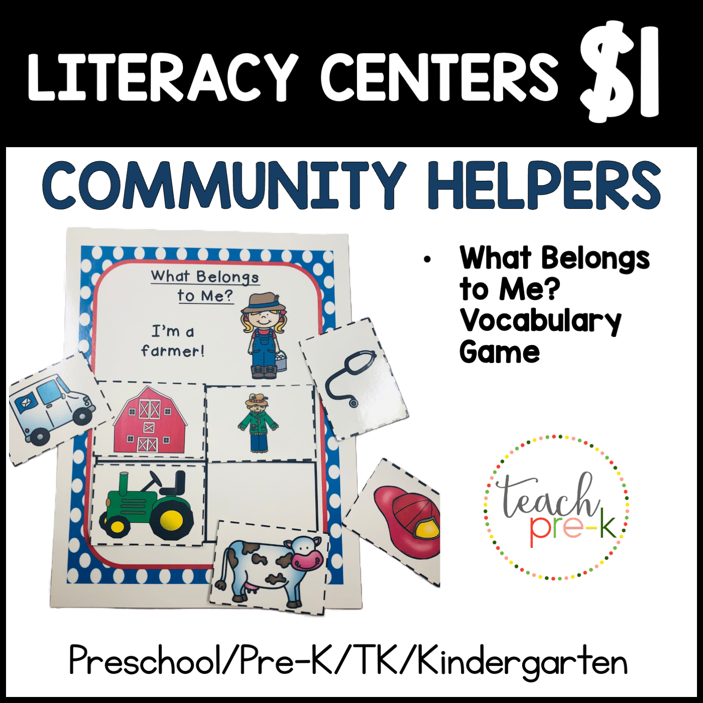 Community Helpers Literacy Centers/What Belongs to Me?