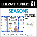 What Belongs to Me? Season Vocabulary Sorting Center