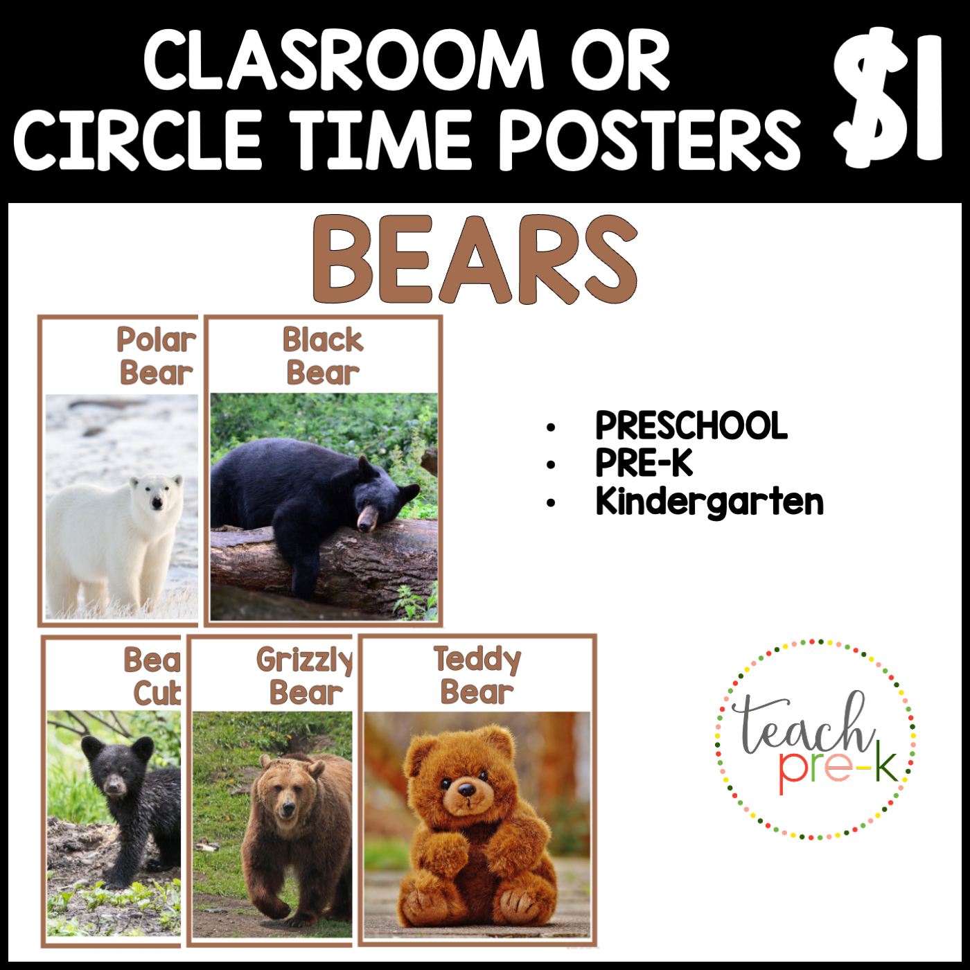 Bears Poster Set