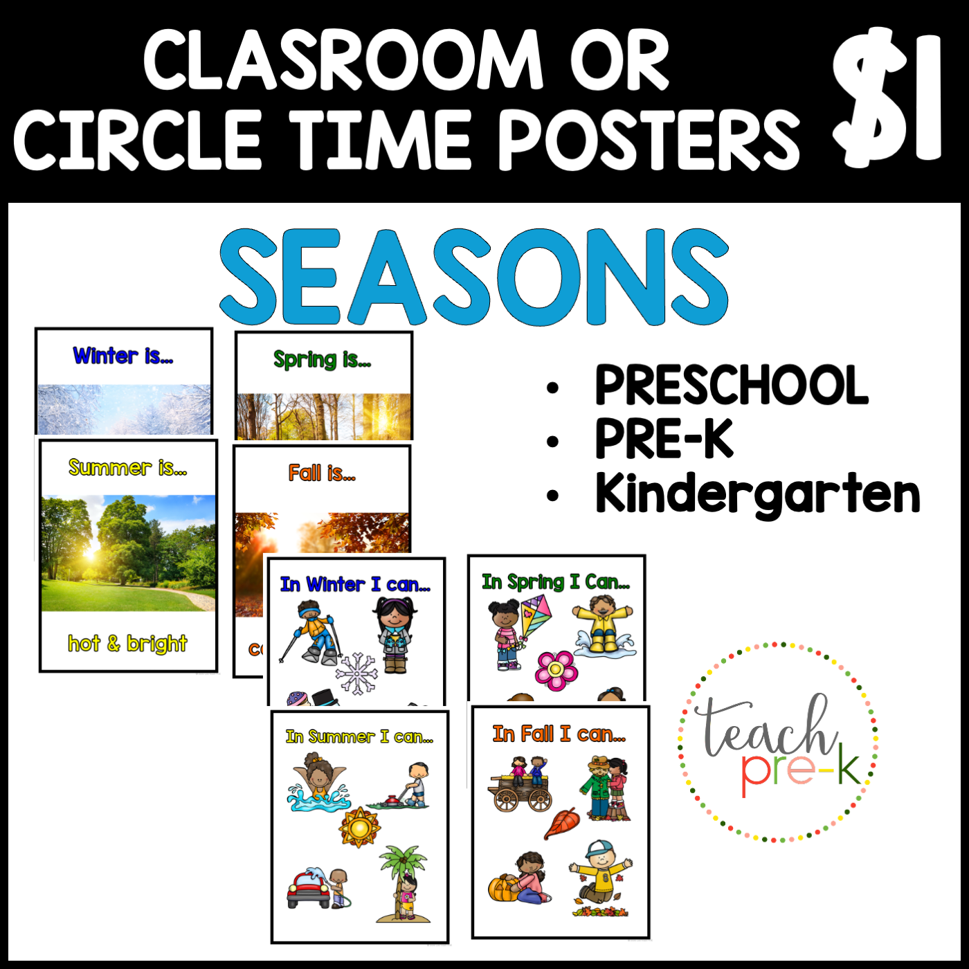 Seasons Classroom Posters