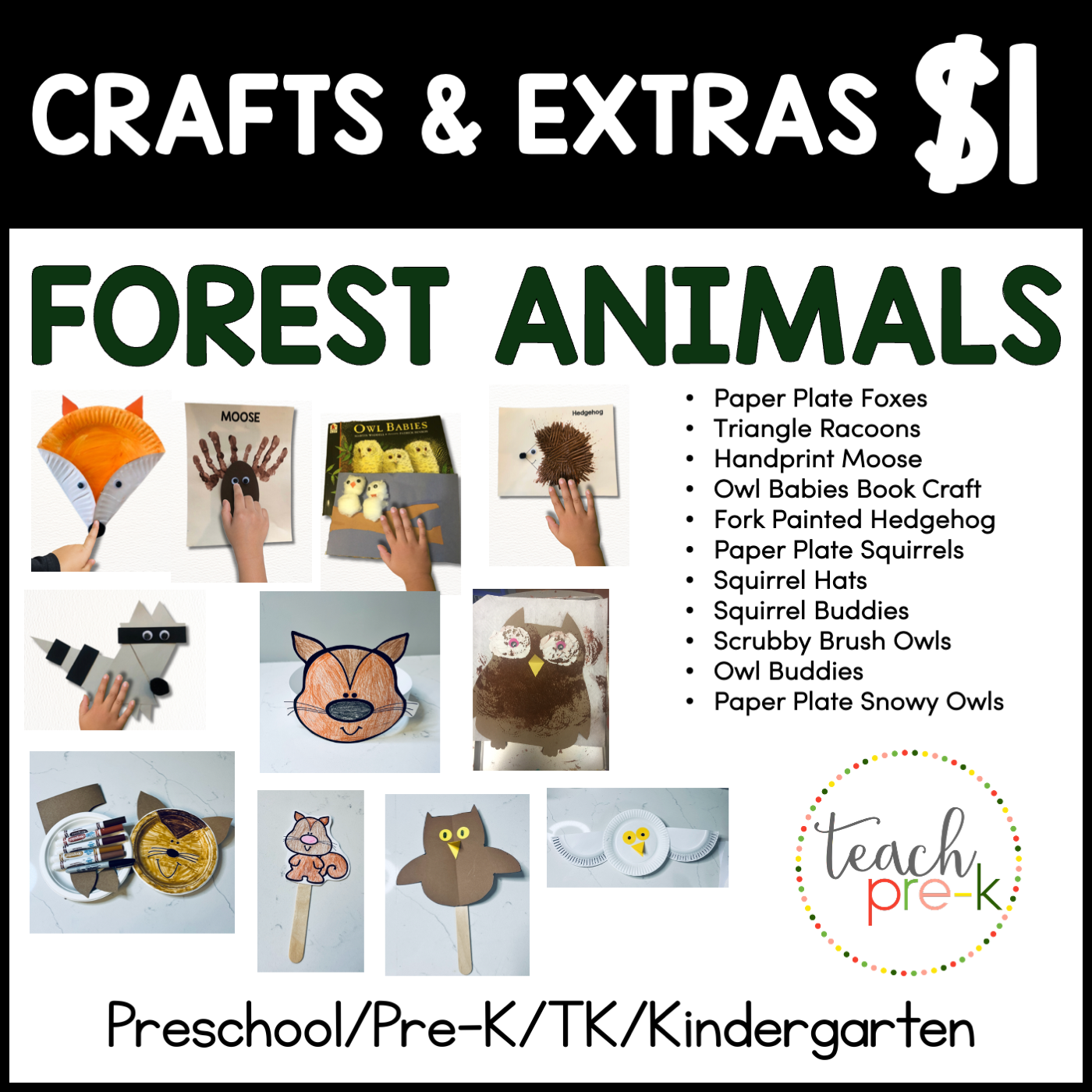 Forest Animals Crafts & Extras