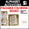 $1 Alphabet Activities: Foldable Coloring Books A-Z