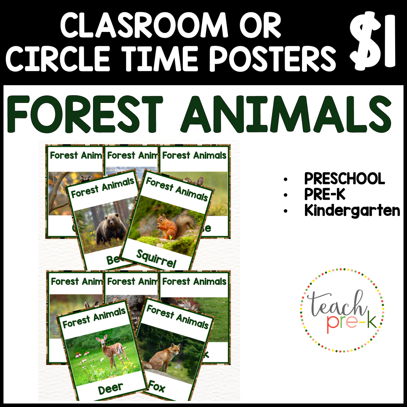 Forest Animals Poster Set