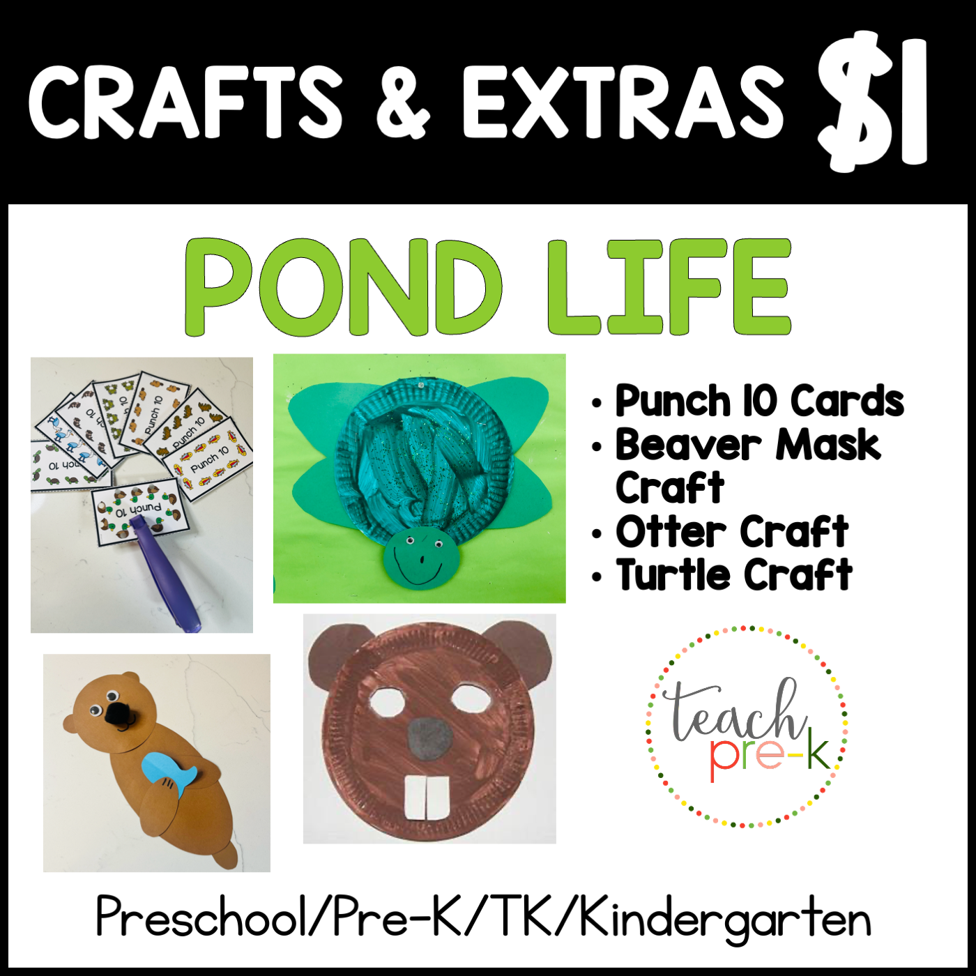 Pond Life Centers/ Crafts & Punch 10